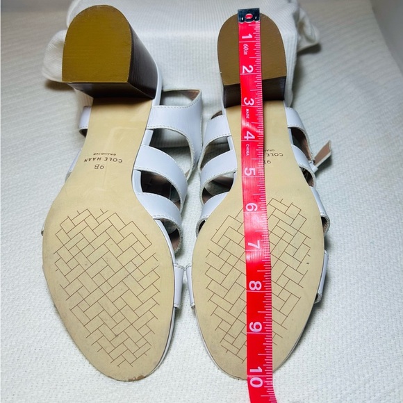 Cole Haan 360 Elegant White Strappy Sandals - Picture 8 of 8
